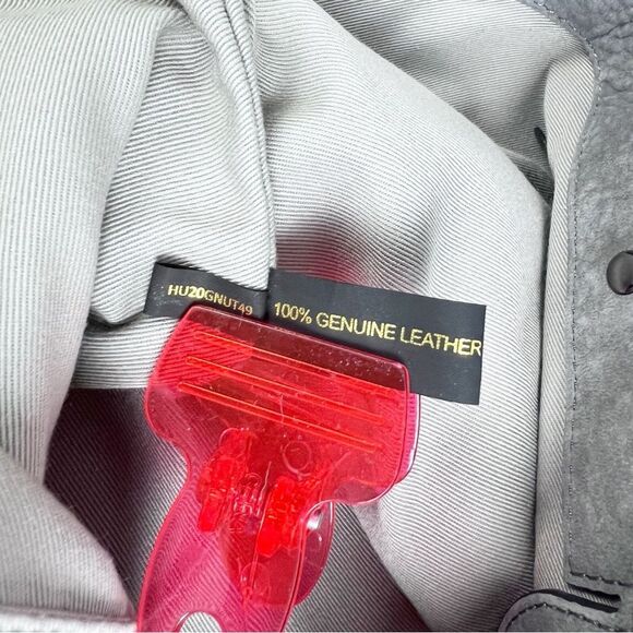 Rebecca Minkoff Chain-Trim Grey Suede Large Tote Bag - Picture 12 of 12